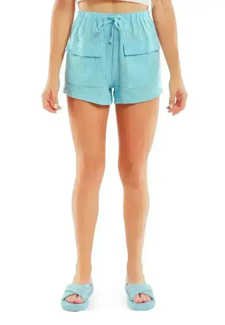 Drawstring Summer Shorts | Lightweight Beach Loungewear - Femstylo