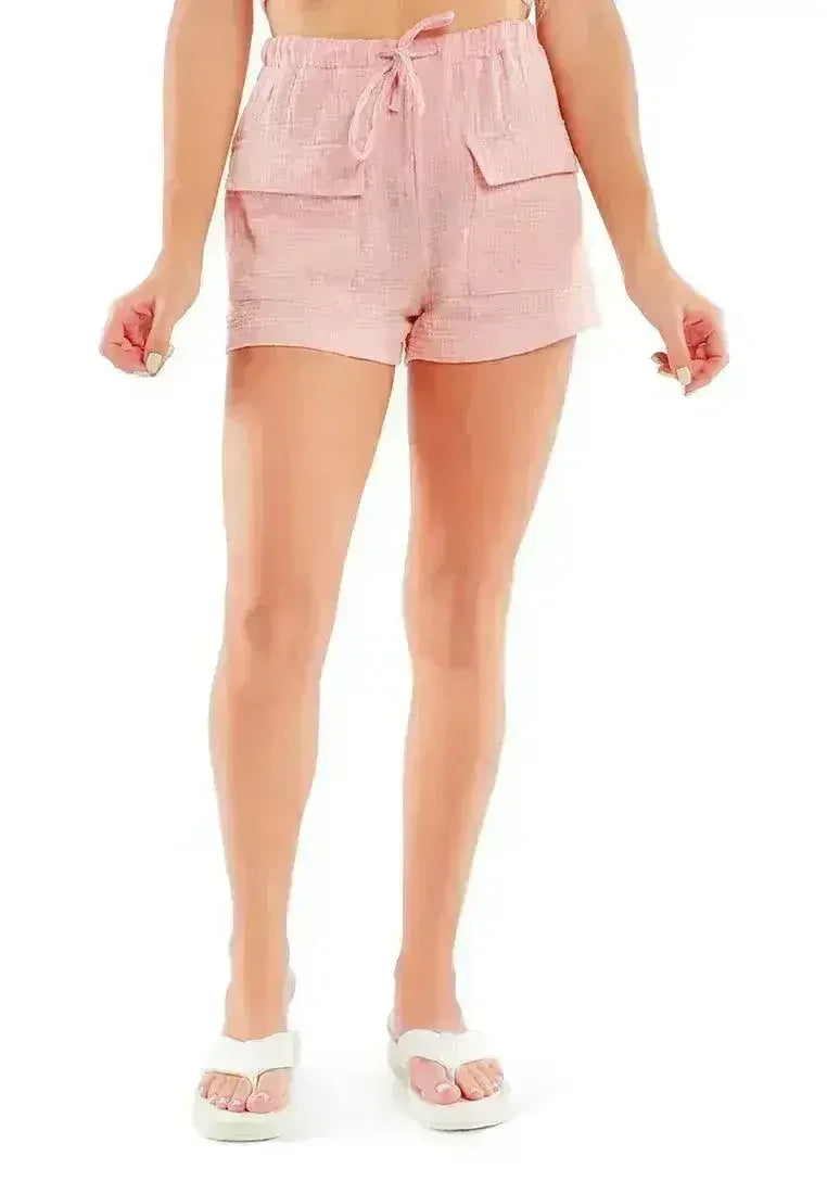Drawstring Summer Shorts | Lightweight Beach Loungewear - Femstylo