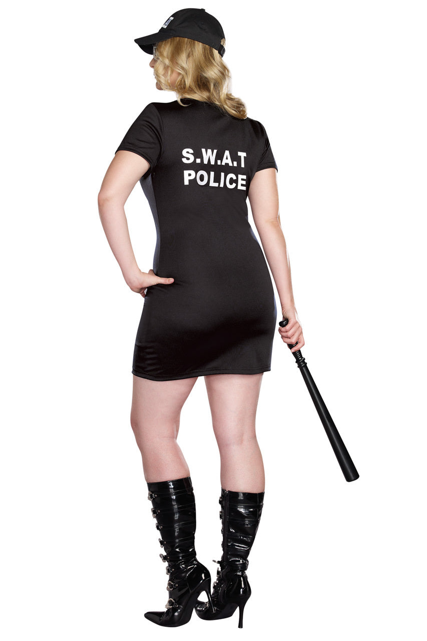Plus Size SWAT Police Costume