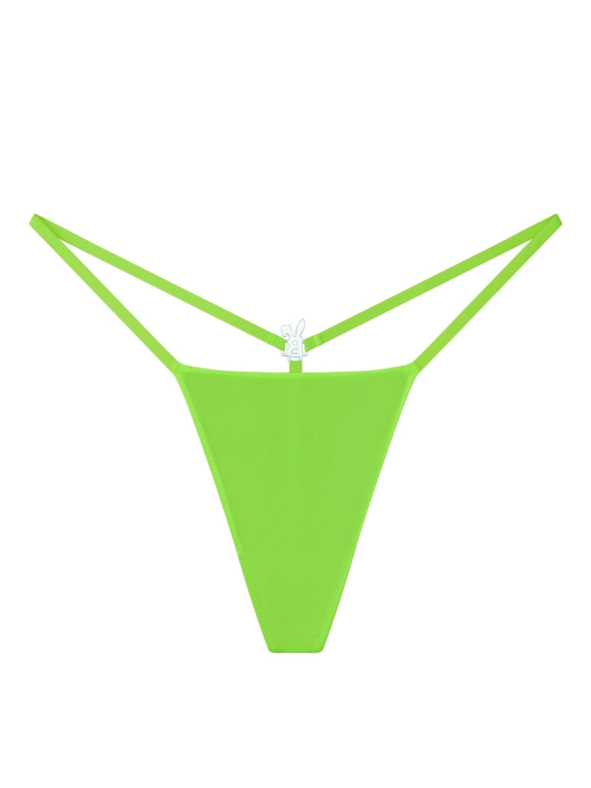 ICED OUT G-STRING IN NEON GREEN