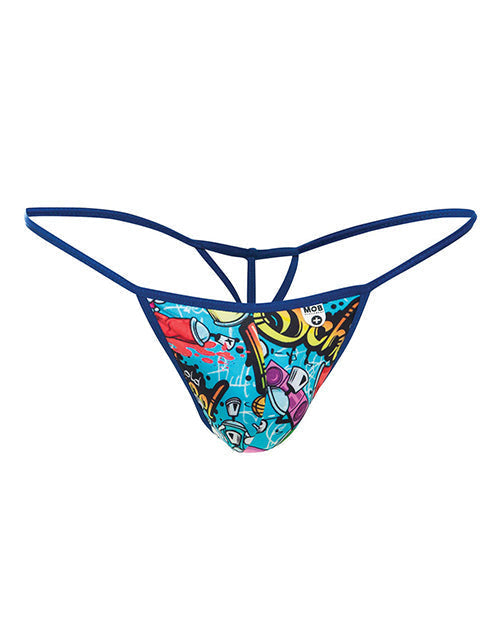 Male Basics Sinful Hipster Wow T Thong G-String Yellow Print XL