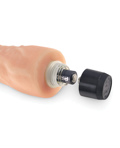 Real Feel No. 4 Long 6" Vibe Waterproof - Multi-speed Flesh