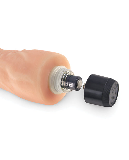 Real Feel No. 1 Long 7.5" Vibe Waterproof - Mutli-speed Flesh