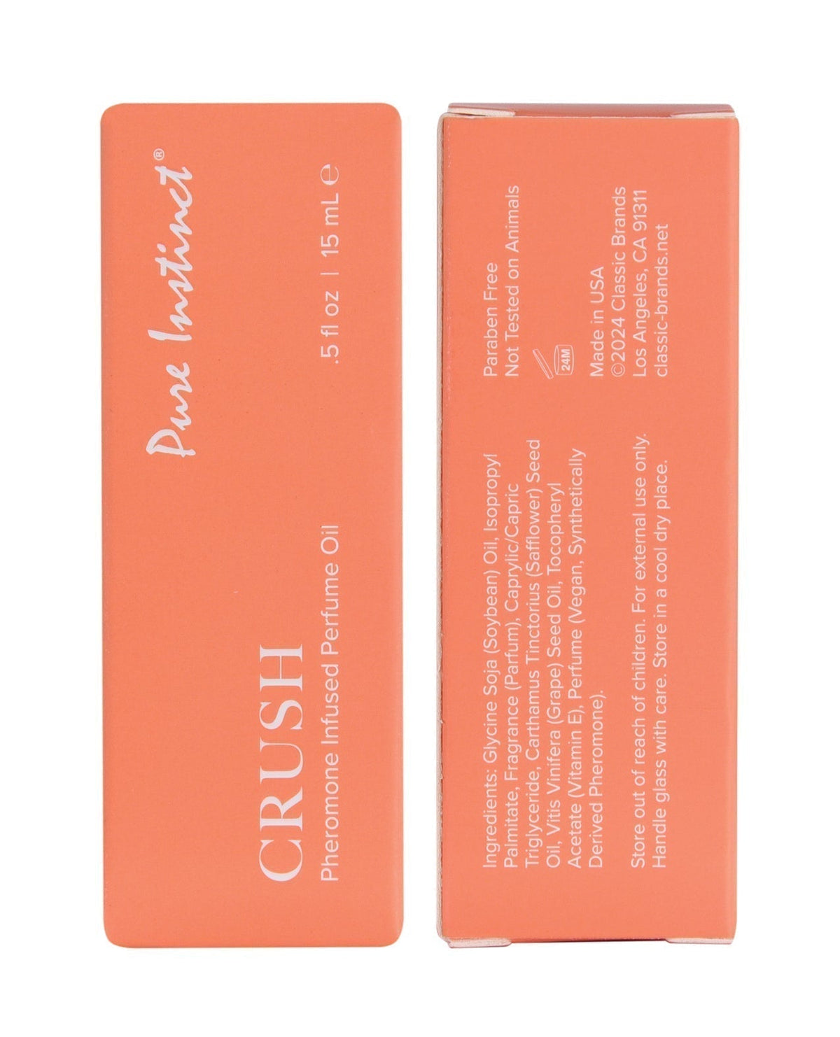 Pure Instinct Pheromone Perfume Oil Crush - 15 ml Dropper Glass