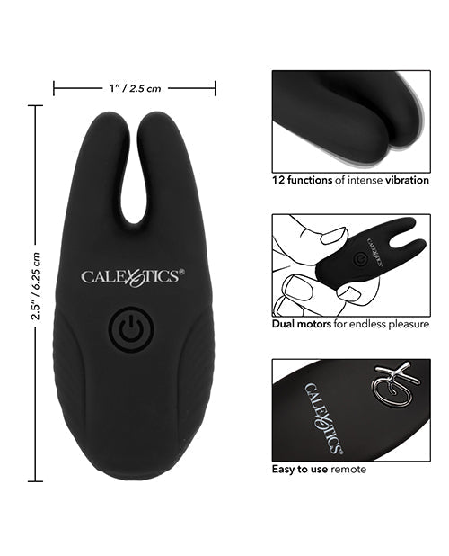Silicone Nipple Clamps w/Remote - Black