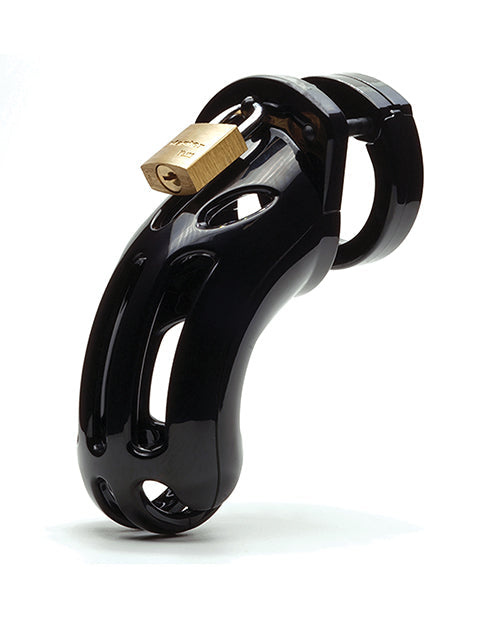 Curve 3 3/4" Curved Cock Cage & Lock Set - Black