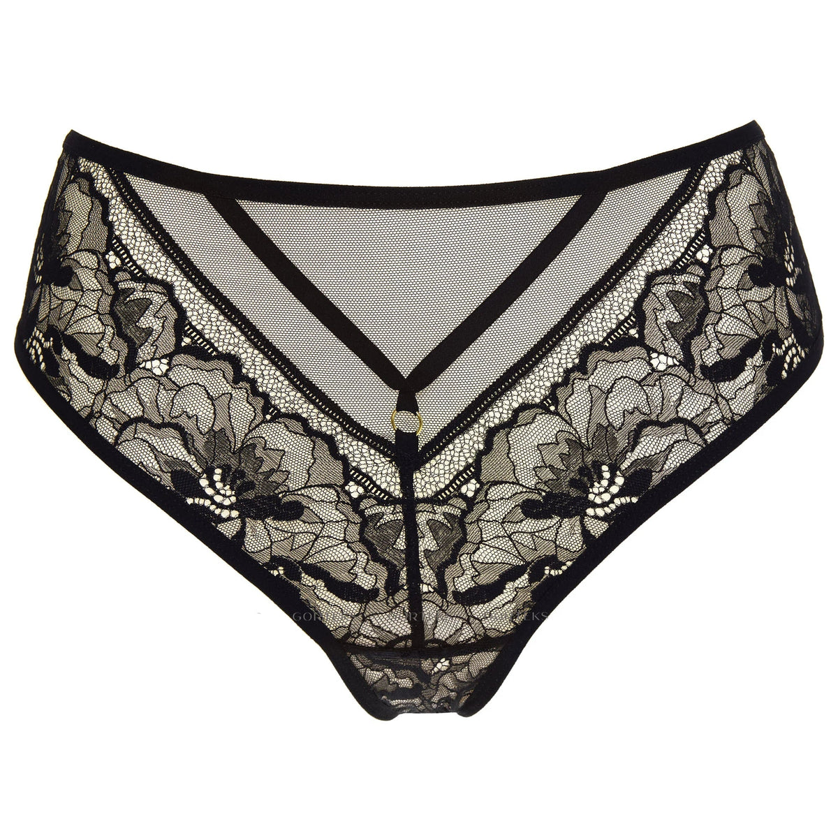 Gorteks Gwen Sheer Lace Mid Rise Bikini Panty