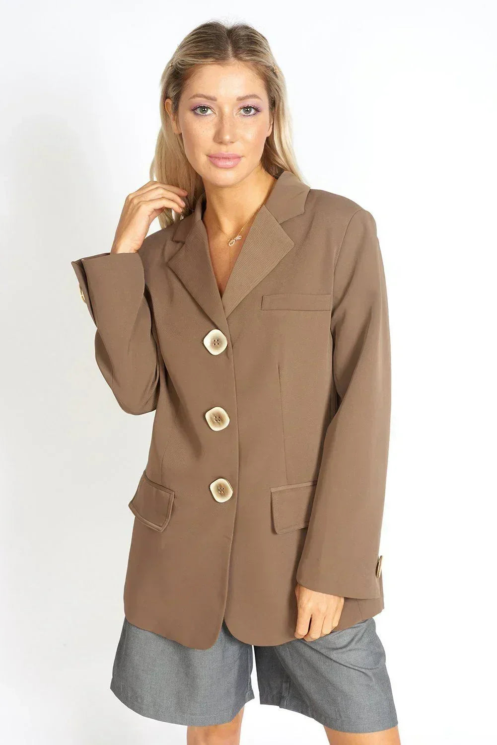 Oversized Blazer with Pockets | Take Me Seriously Blazer - Femstylo