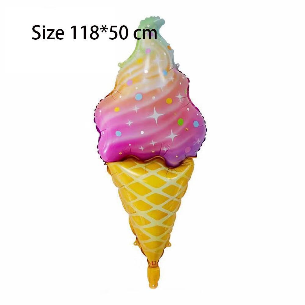 Big Popular Decorations Ballons in Donuts Lip Stick Ice Cream and Rainbow Style Balloons For Kids Baby and Birthday Decorations Inflatable Helium
