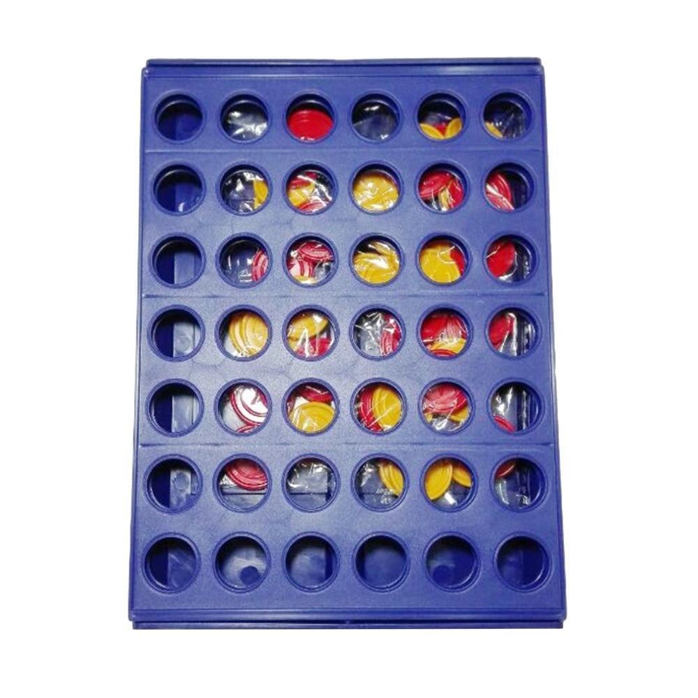 1 Set Connect 4 In A Line Board Game Foldable Children&