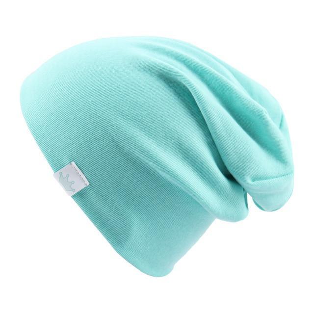Cute Solid Knitted Cotton Hats Cap for Newborn Baby Autumn Winter Warm Style Caps for Boys