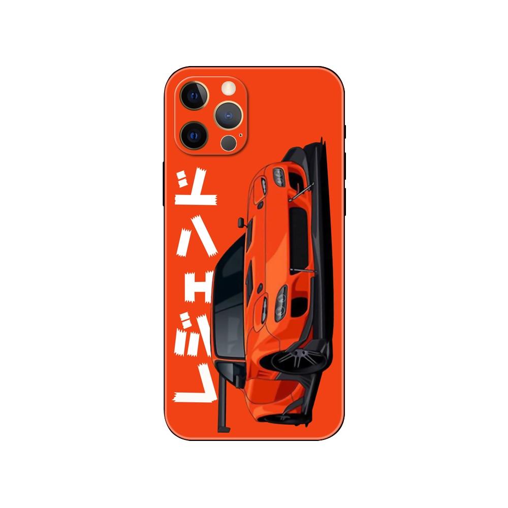 Black Phone Case Mask for iphone 5 5s se 2020 6 6s 7 8 plus x 10 XR XS 11 12 mini pro MAX Back Cover Sports Car Transparent Phone Case Silicone Back Cover For iPhone