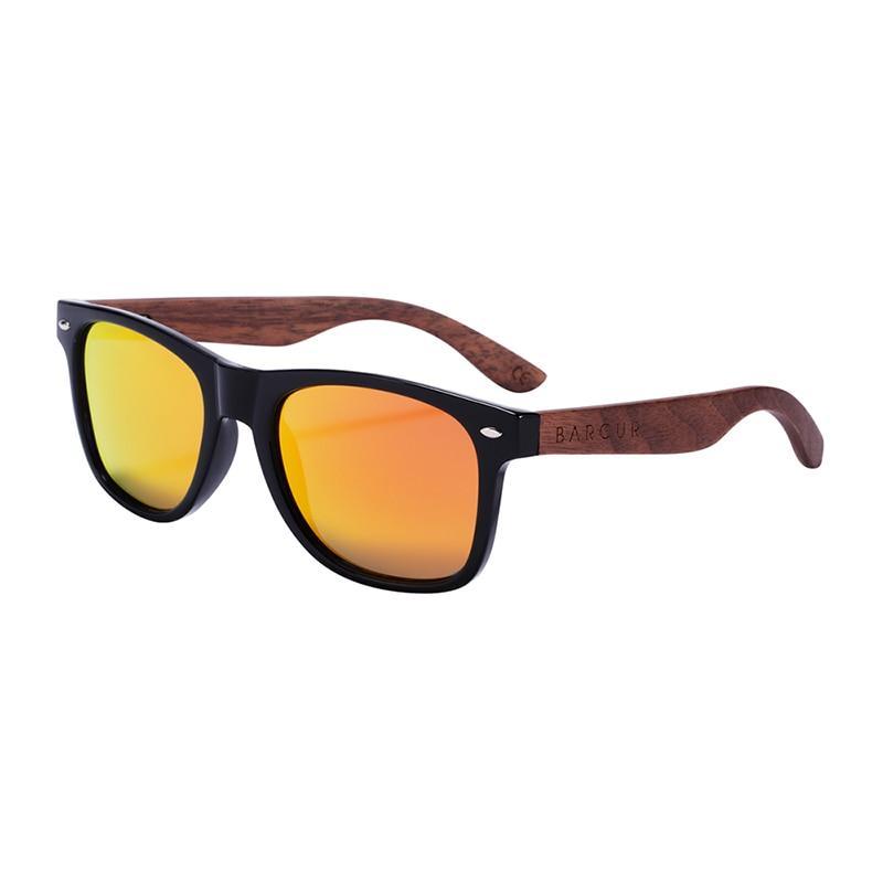 High Quality Bamboo Handmade Walnut Sunglasses For Men and Women with Anti-Reflect Mirror Sunglasses With UV400 Protection