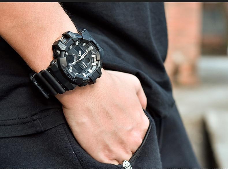 Sport Men Watches White G style Watch In LED Digital Style Waterproof 30M Casual Luxury Elegant Style Relogios masculino