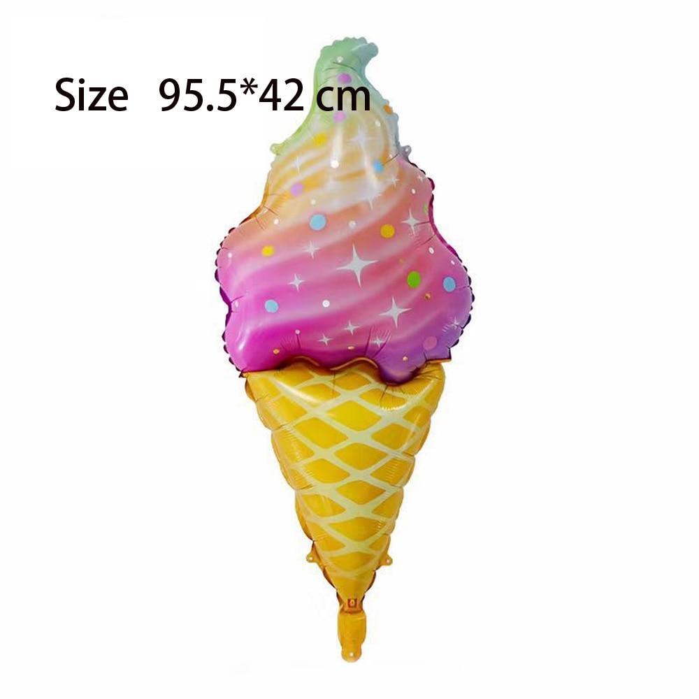 Big Heart Luxury Decorations Ballons and Donuts Lip Stick Ice Cream and Rainbow Style Balloons For Kids Baby and Birthday Decorations Inflatable Helium