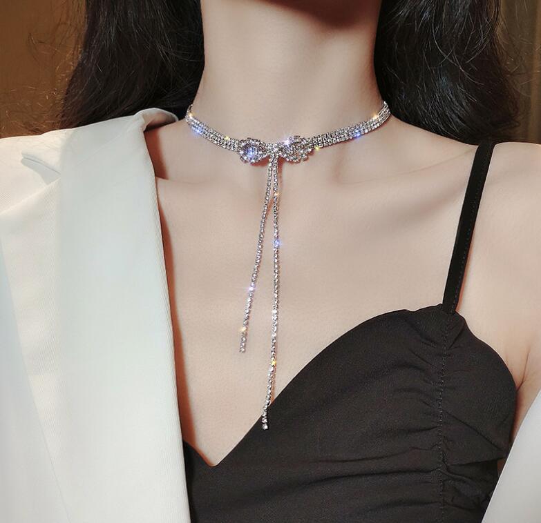Big White Imitation Pearl Choker Necklace Clavicle Chain Fashion Necklace