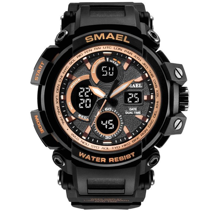 Modern Sport Waterproof 50M Men Watches With LED Digital Display In Military Armi Relogio Masculino Style