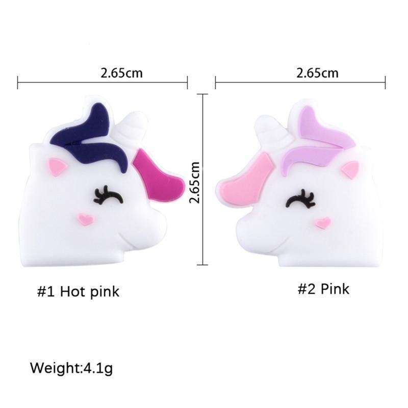 5PCS/SET Silicone Animal Beads BPA Free Baby Teething Beads Toy For Pacifier Clips New Born Silicone Rodent Tiny Rod Baby Teether For Baby Kids