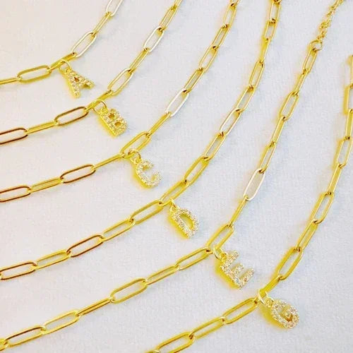 Oh Simple Initial Chain Bracelet