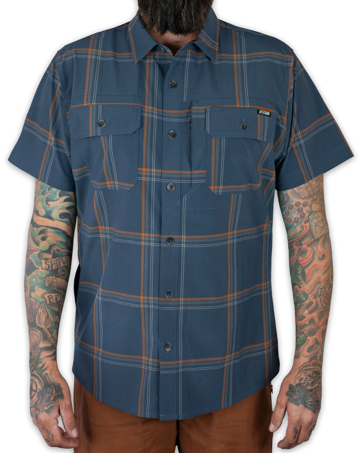 Jack Knife SS Shirt - Dk Gray Blue