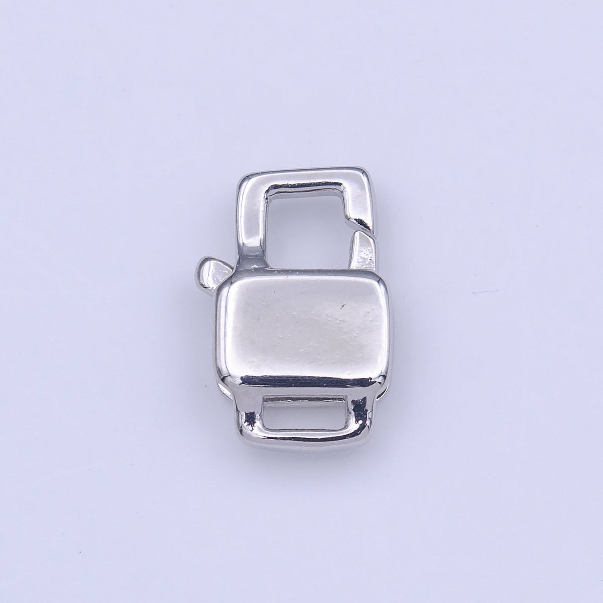12mm Double Sided Boxy Rectangular Lobster Clasps Jewelry Closure in Gold & Silver | K-261 K-267