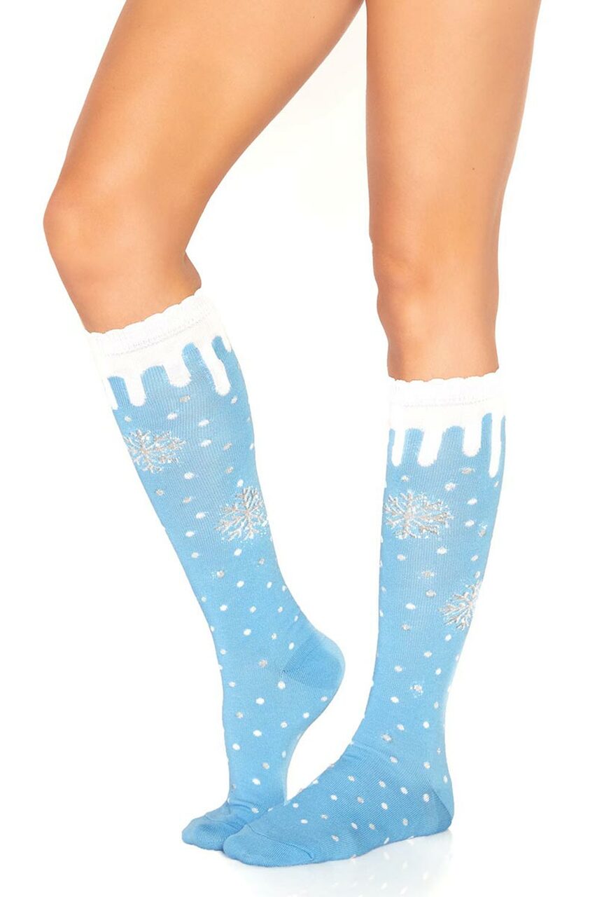 Snowflake Knee Highs