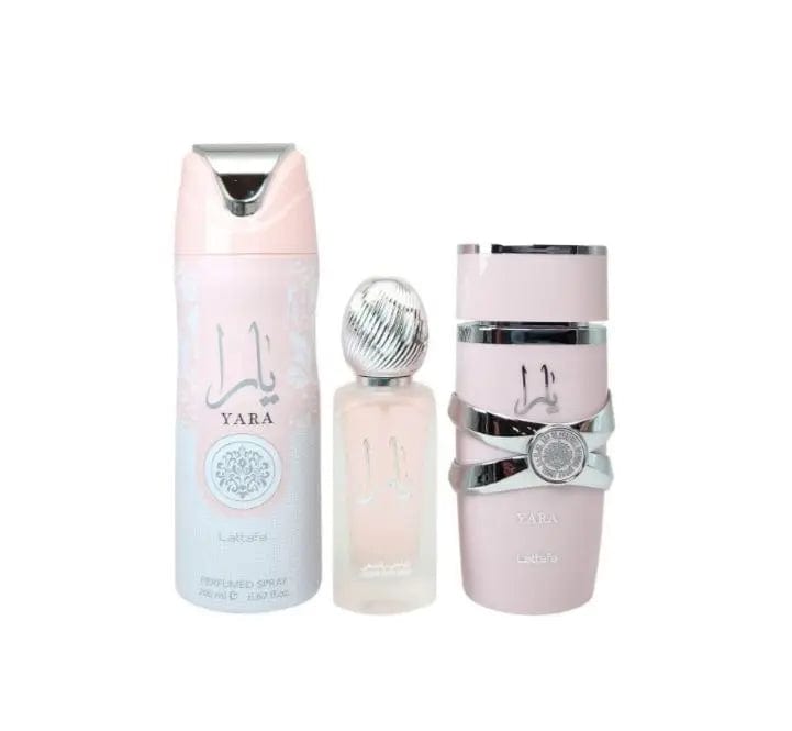 Lattafa Yara 3pc Gift Set For Women Eau De Parfum
