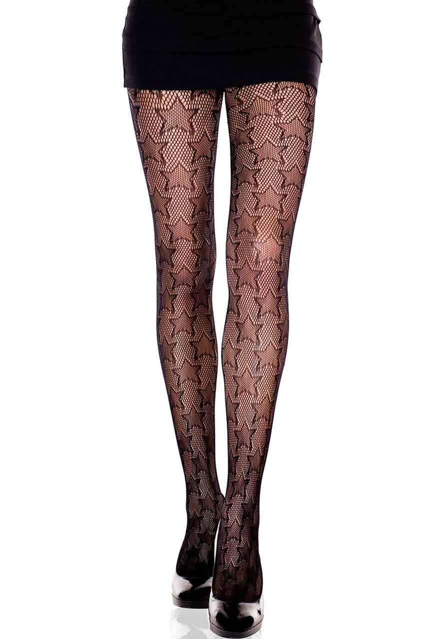 Net and Stars Pantyhose