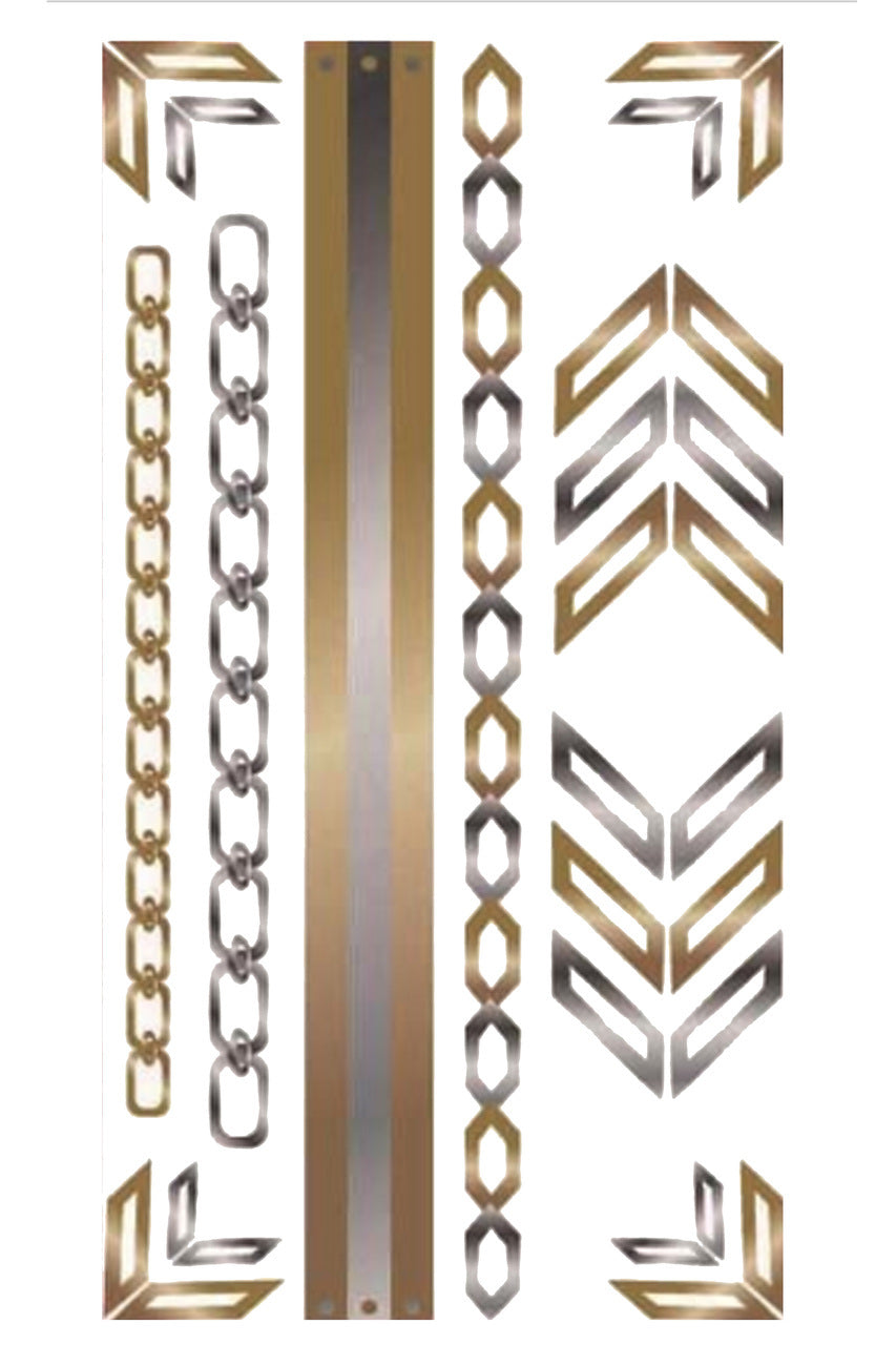 Gold Tattoo Combo- Arrows