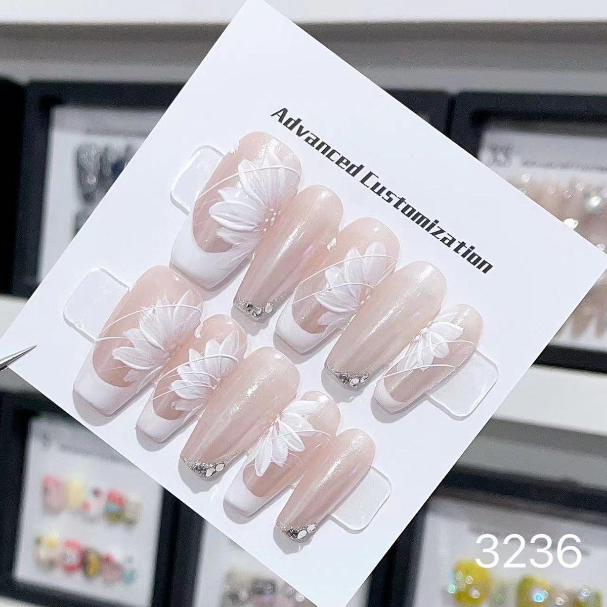 0962- Handmade press on nails fake nails removable