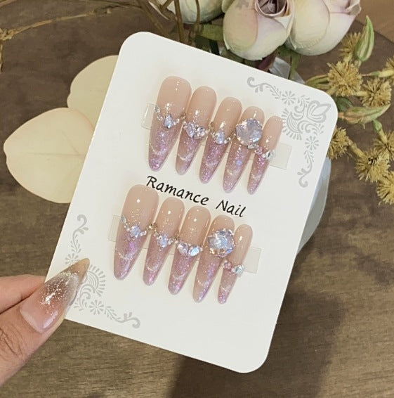 1034- Handmade press on nails fake nails removable