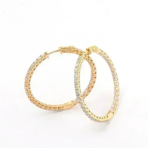 Personalized Big Diameter Earrings β Luxury Statement Jewelry