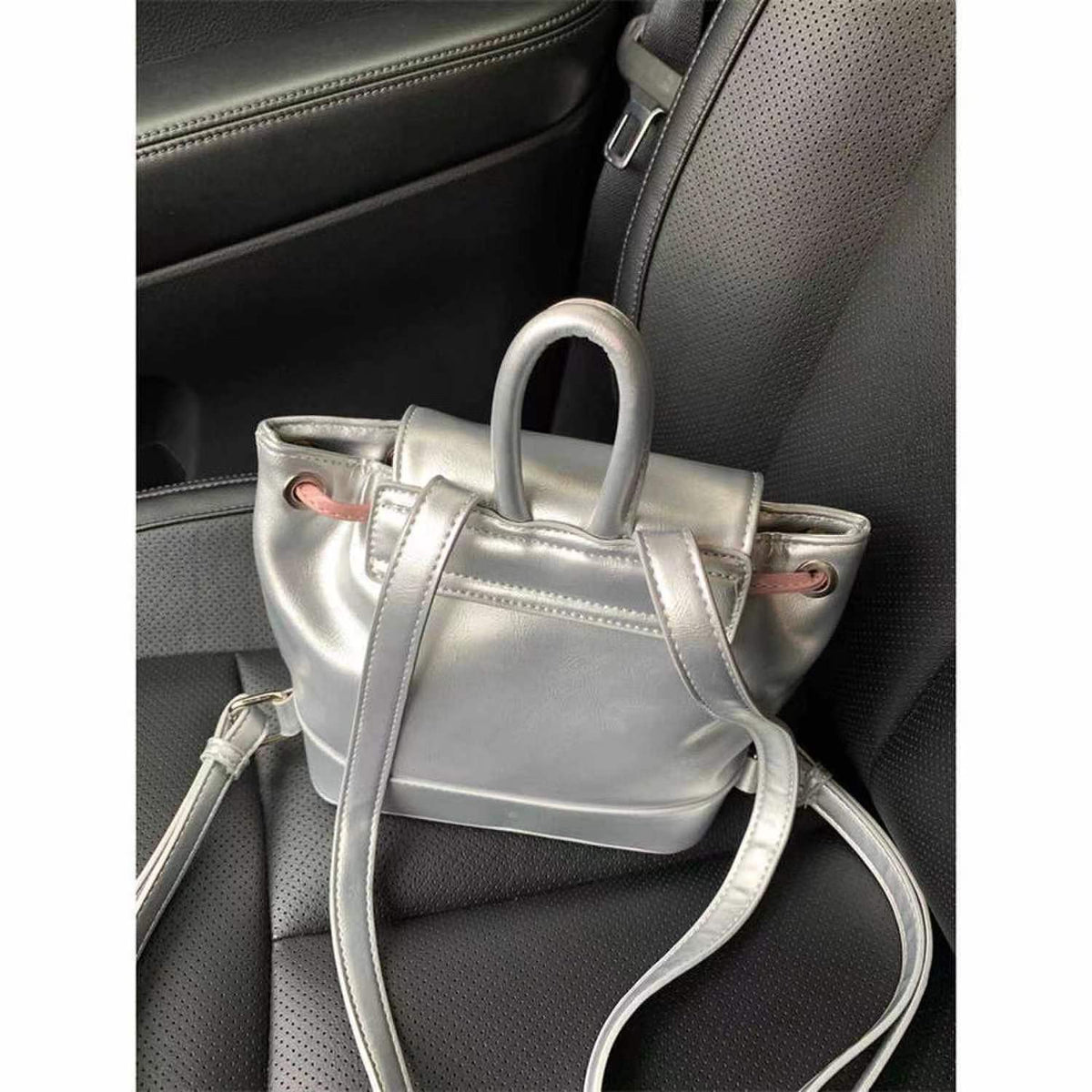 Backpack Purse for Girls Teens, Female New Out Silver Backpack, Casual Backpack Purse