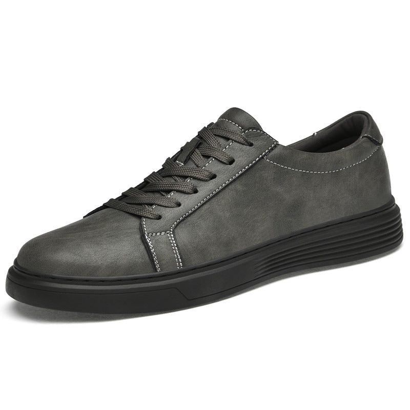 Plus Size Frosted Cowhide Board Shoes Men&