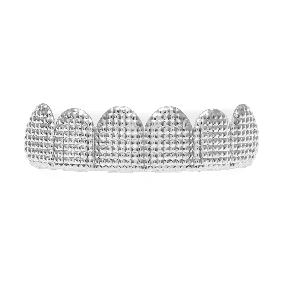 Hip-hop polished braces with gold electroplating