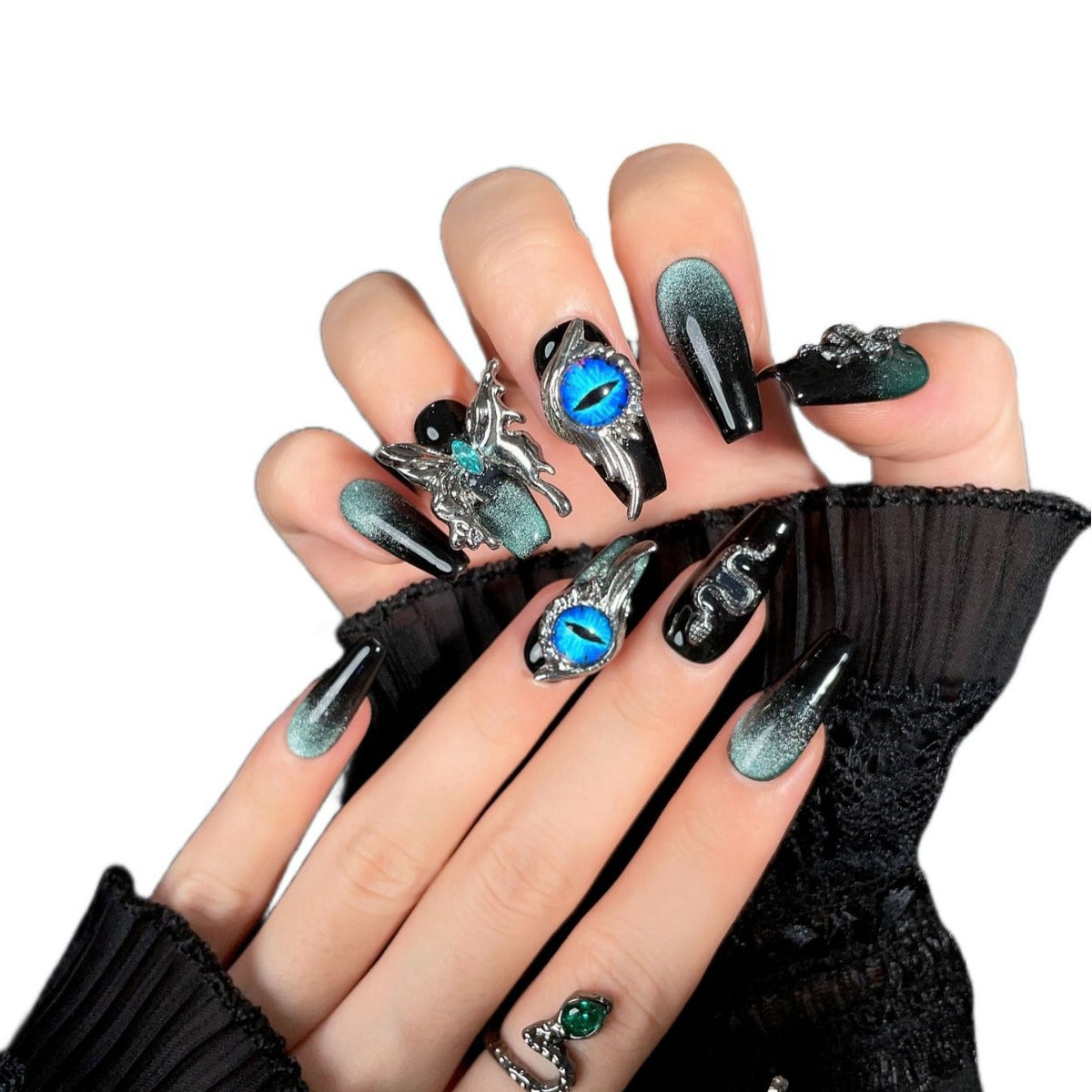 0930- Handmade press on nails fake nails removable