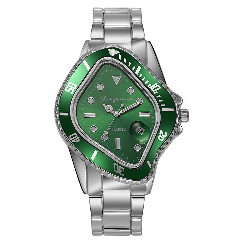 Twisted Submariner Set Alloy Steel Band Waterproof Casual Watch