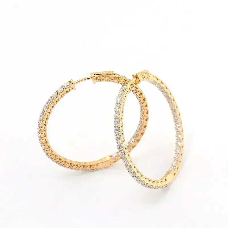 Personalized Big Diameter Earrings β Luxury Statement Jewelry
