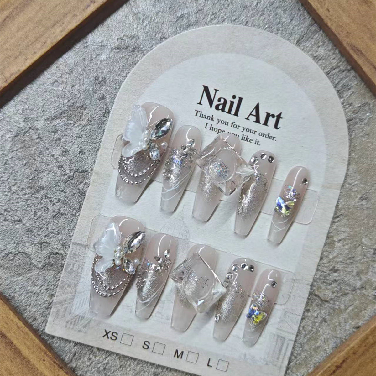 0956- Handmade press on nails fake nails removable
