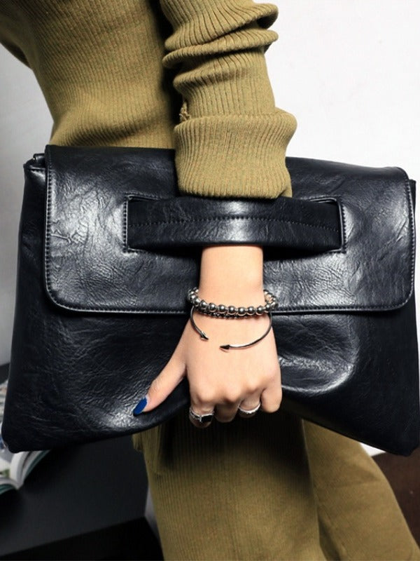 Large capacity clutch purse evening envelope bag