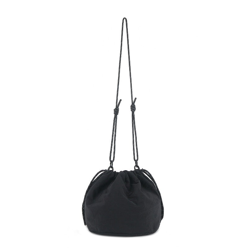 Bucket Bag stylish, Dual Drawstring Crossbody Bag Men&