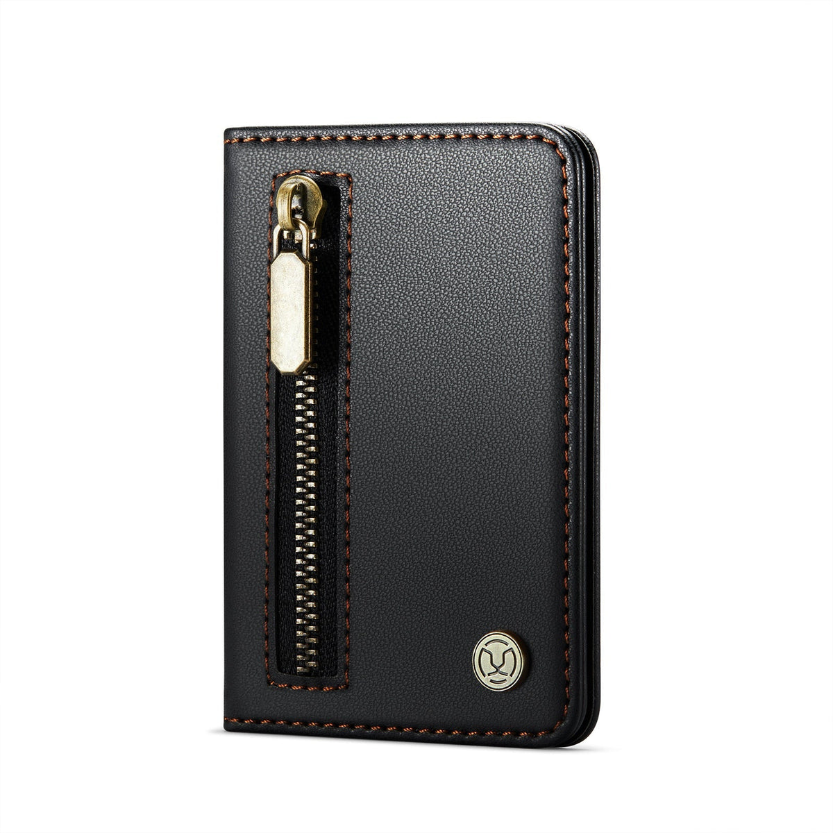 Magsafe ring magnetic card case for iPhone17 card anti-theft brush 16/15/14/13 zipper change bag Wallet Magnetic Card Holder RFID Blocking, PU Leather Minimalist Phone Wallet Compatible with MagSafe Phones