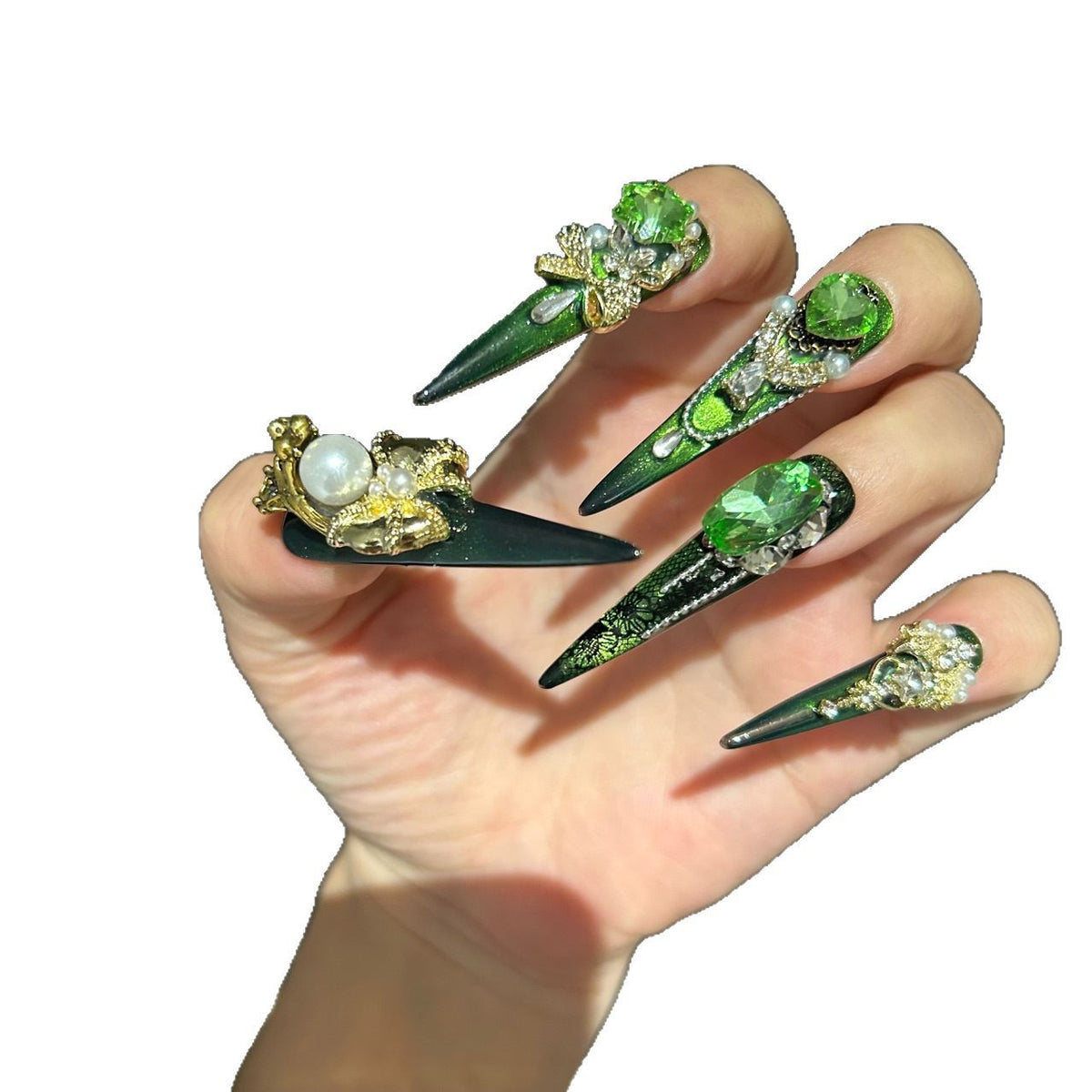 0975- Handmade press on nails fake nails removable
