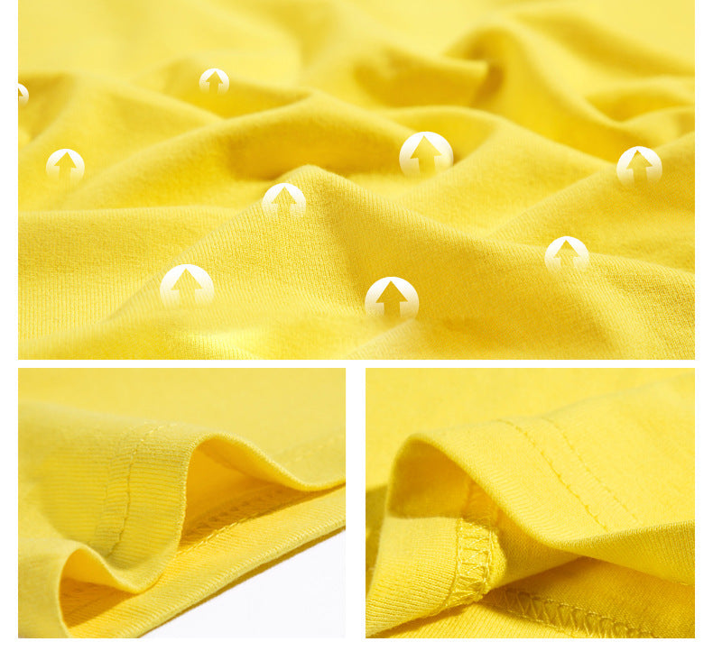 Slim-fitting round neck short-sleeved T-shirt