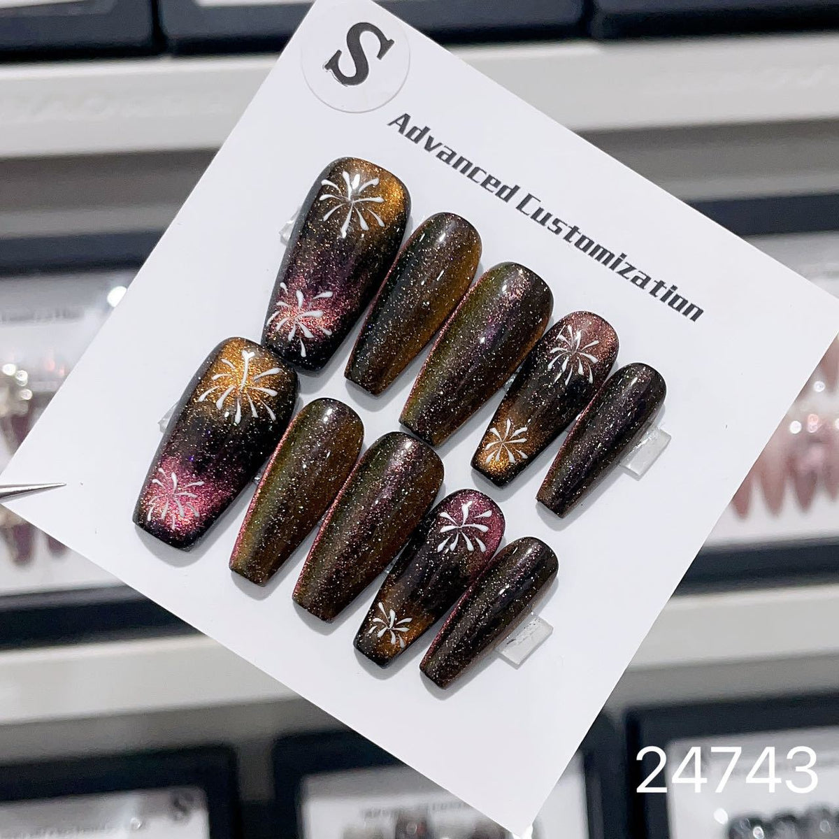 0967- Handmade press on nails fake nails removable