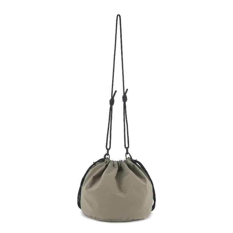 Bucket Bag stylish, Dual Drawstring Crossbody Bag Men&