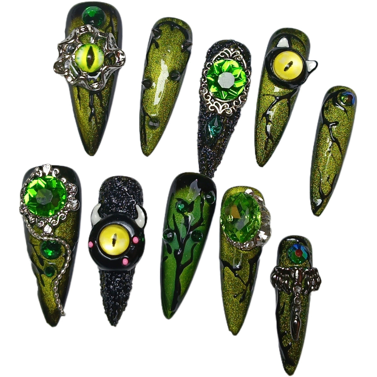 0972- Handmade press on nails fake nails removable