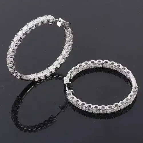 Personalized Big Diameter Earrings β Luxury Statement Jewelry
