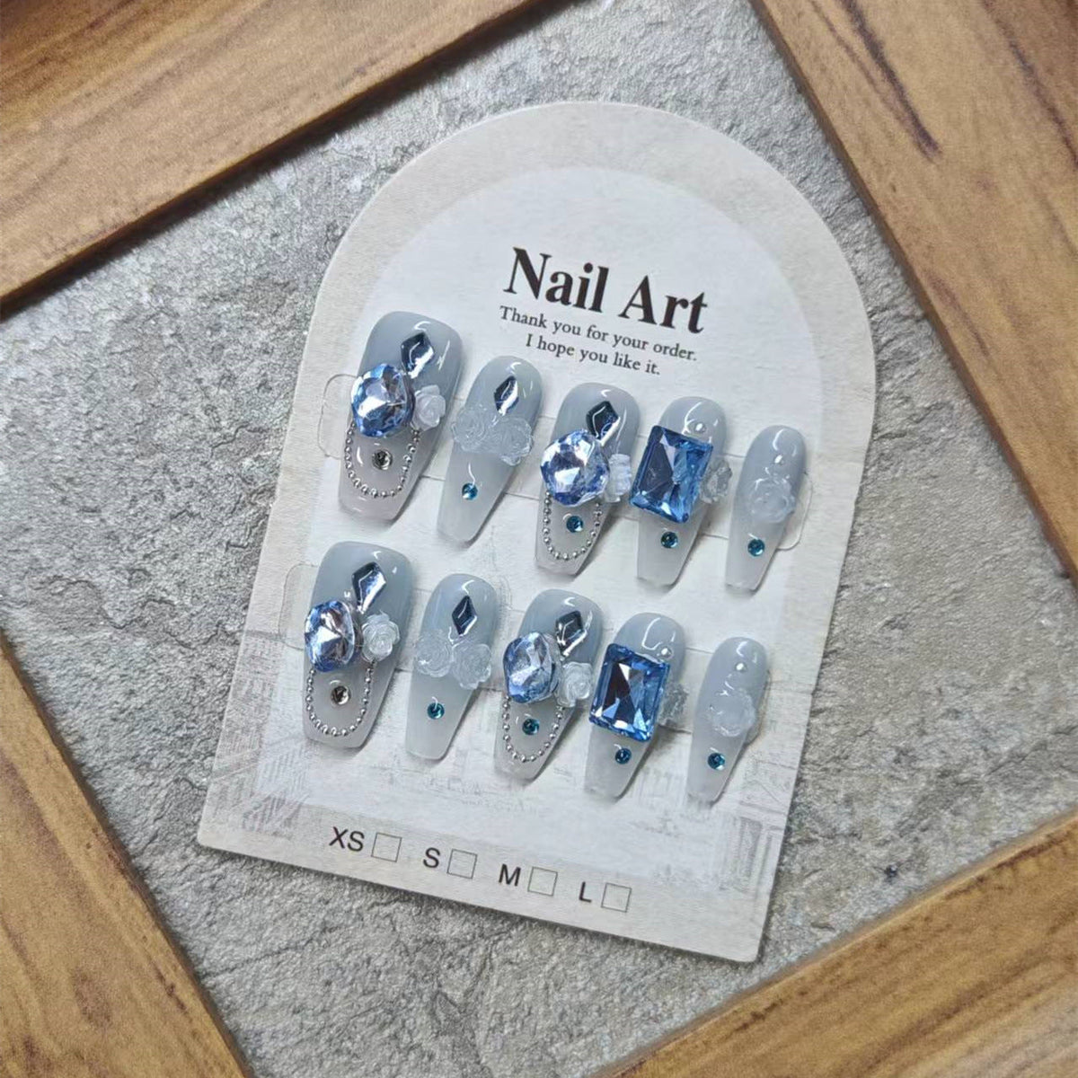 0952- Handmade press on nails fake nails removable