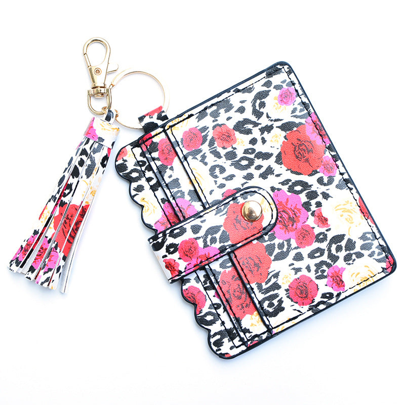 Personalized PU leather printed leopard print women&